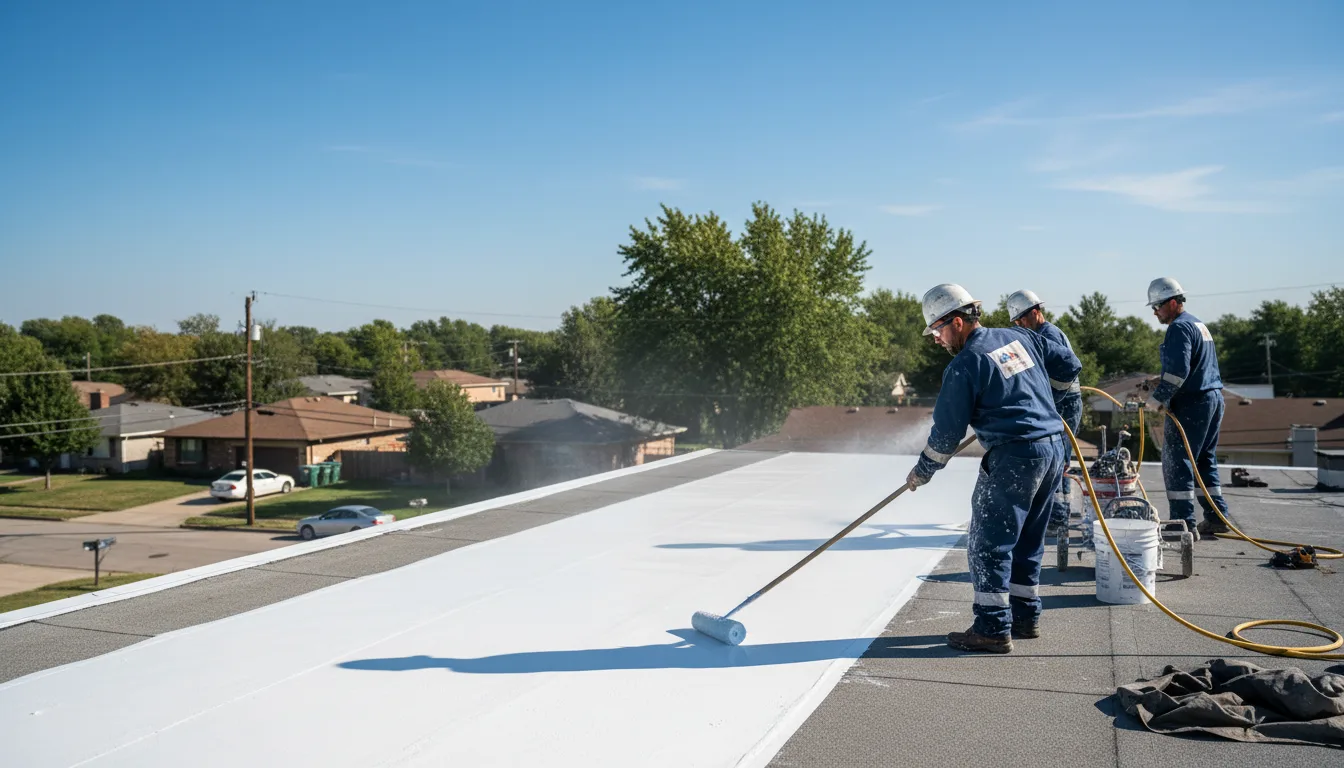 Commercial roof coating in Colonie, NY near me